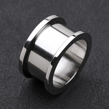 A Pair of Basic Steel Screw-Fit Ear Gauge Tunnel Plug